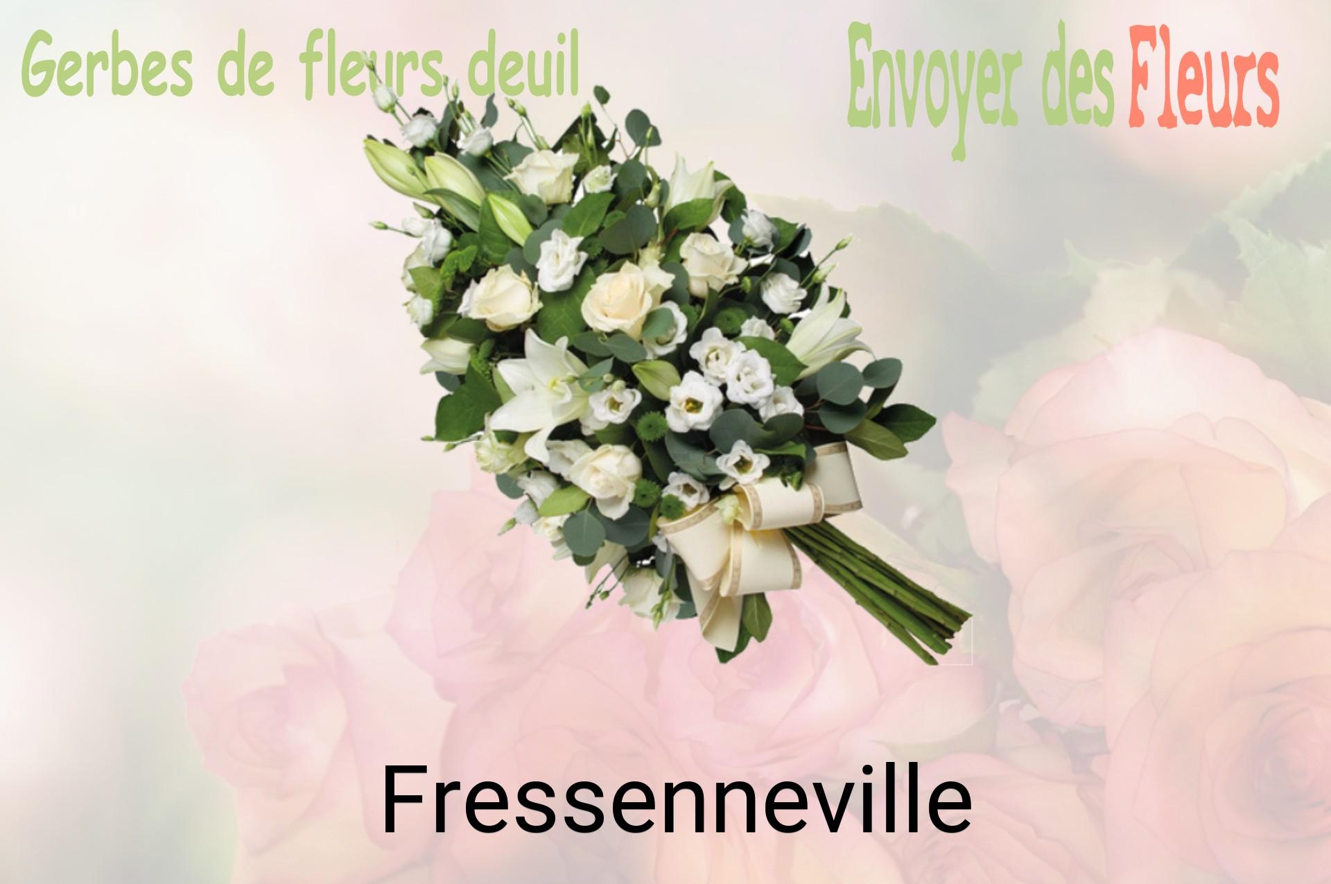Gerbe de fleurs de deuil livrée à Fressenneville